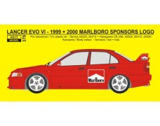 Decal – Mitsubishi Lancer EVO VI - "Marlboro" logos 1999 / 2000 1/24 